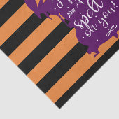 Papier Mousseline Sorcière violette d'Halloween Je vous ai mis un so (Détail)