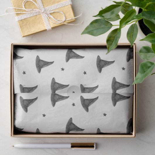 Papier Mousseline Sorcières casquette et étoile motif (Cadeau)
