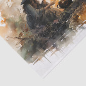 Papier Mousseline Sorcières et Cauldron Automne Halloween Découpage (Détail)