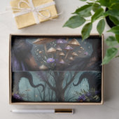 Papier Mousseline Sorcières gothiques enchantées avec champignons et (Cadeau)