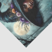 Papier Mousseline Sorcières gothiques enchantées avec champignons et (Détail)