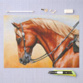 Papier Mousseline Sorrel Ouest Plaisir Quarter Cheval (Artisanat)