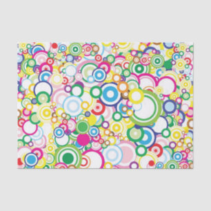 Papier Mousseline Sort de cercles vifs
