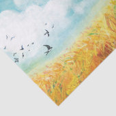 Papier Mousseline Souches volant au-dessus du ciel bleu (Détail)