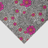 Papier Mousseline Souci de William Morris, gris/gris, et blanc (Détail)