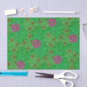 Papier Mousseline Souci de William Morris, vert vert et fuchsia (Artisanat)