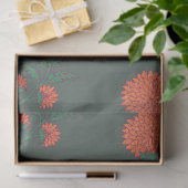 Papier Mousseline Soudeau sur Vert (Cadeau)