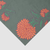 Papier Mousseline Soudeau sur Vert (Détail)