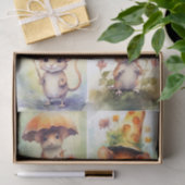 Papier Mousseline Souris avec Casquettes (Cadeau)