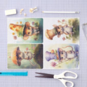 Papier Mousseline Souris avec Casquettes (Artisanat)