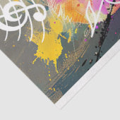 Papier Mousseline Souris de chant colorée de découpage (Détail)