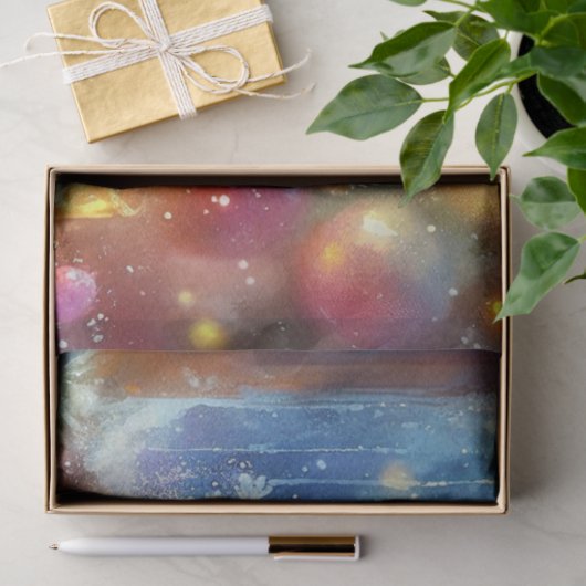 Papier Mousseline Souris De Noël Aquarelle Dans Le Découpage Tea (Cadeau)