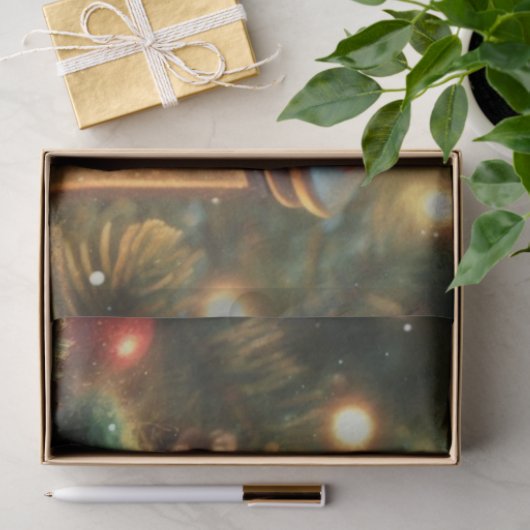 Papier Mousseline Souris de Noël Festive Lanterne Découpage (Cadeau)