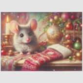 Papier Mousseline Souris de Noël mignonne et déroupage de stockage d (Recto)