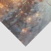 Papier Mousseline Souris de Noël Rustique Village Découpage (Détail)