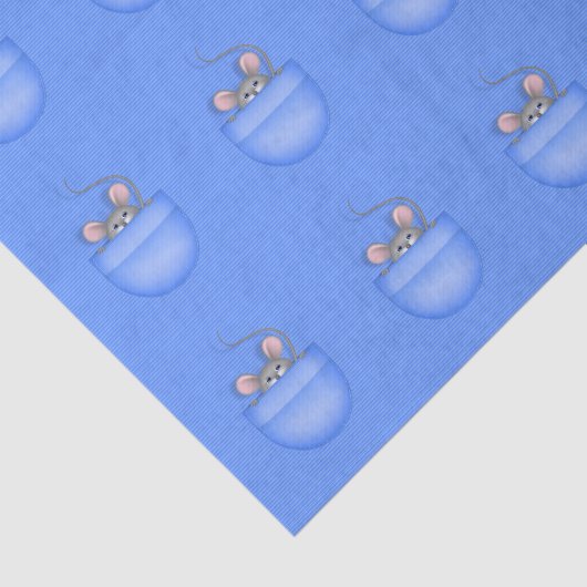 Papier Mousseline Souris en poche (Détail)