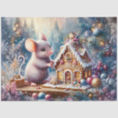 Papier Mousseline Souris Festive Souris d'épices Maison Découpage (Recto)