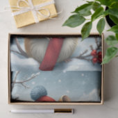 Papier Mousseline Souris mignonne en hiver avant l'arrivée et l'hive (Cadeau)