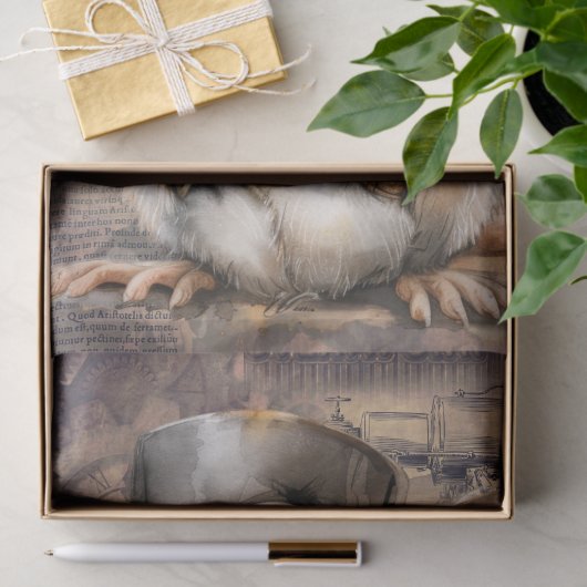 Papier Mousseline Souris Steampunk (Cadeau)