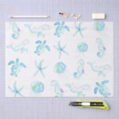 Papier Mousseline Sous la mer (Artisanat)