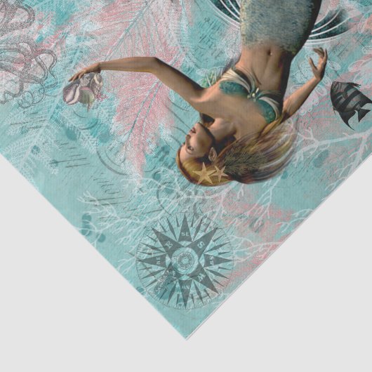 Papier Mousseline Sous la mer (Détail)