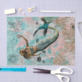 Papier Mousseline Sous la mer (Artisanat)