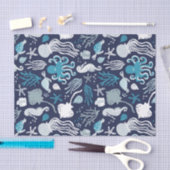 Papier Mousseline Sous la mer (Artisanat)