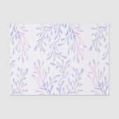 Papier Mousseline Sous la mer rose pourpre algue fille 1er (Recto)