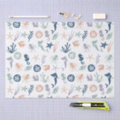 Papier Mousseline Sous la mer Sirène Seahorse Starfish (Artisanat)