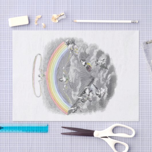 Papier Mousseline Sous l'arc-en-ciel (Artisanat)