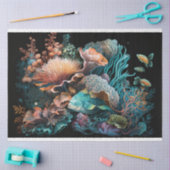 Papier Mousseline Sous le bol de poisson de mer (Artisanat)