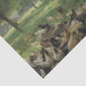 Papier Mousseline Sous les arbres par Therese Cotard-Dupre (Détail)