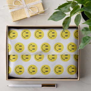 Papier Mousseline Soyez heureux Grinning Face Drôle N'importe quelle
