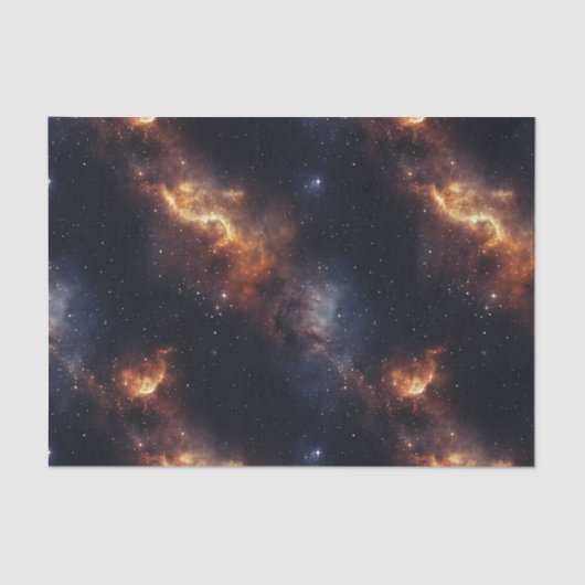 Papier Mousseline Space Galaxy Stars Nebula (Recto)
