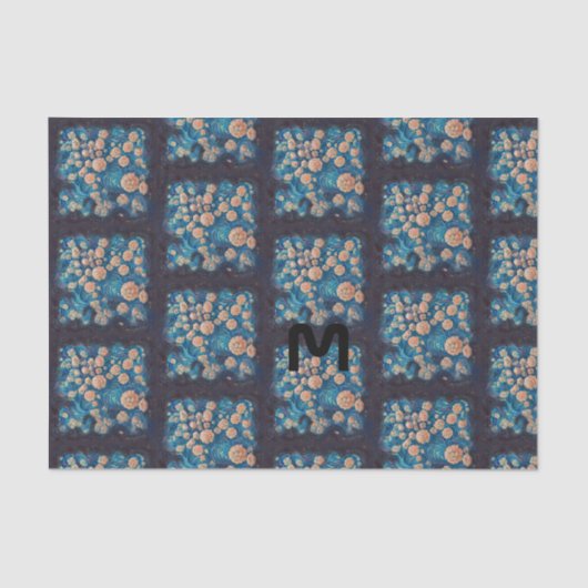 Papier Mousseline Space Mimosa Golden Nebula Blossom (Recto)