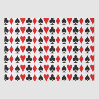 Papier Mousseline Spade, Diamant, Club, Coeur - Costume de carte de