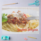 Papier Mousseline Spaghetti Sauce Bolognaise pâtes au parmesan (Artisanat)