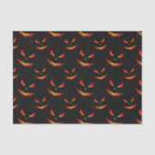 Papier Mousseline Sparkly Jack O'Lantern face motif Halloween (Recto)