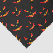 Papier Mousseline Sparkly Jack O'Lantern face motif Halloween (Détail)
