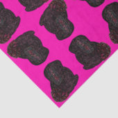 Papier Mousseline Sparkly magical black rabbit for luck (Détail)