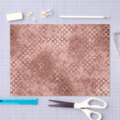 Papier Mousseline Sparkly Rose Gold Circles Rose luxe étincelant (Artisanat)