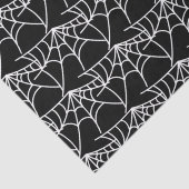 Papier Mousseline Spider Webs Halloween Motif noir Éffrayant (Détail)