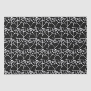 Papier Mousseline Spider Webs Halloween Motif noir Éffrayant