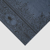 Papier Mousseline Spider Witch | Dusty Ardoise Bleu Ardoise Flourdis (Détail)