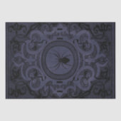 Papier Mousseline Spider Witch | Dusty violet Spiderweb fleurit (Recto)