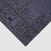 Papier Mousseline Spider Witch | Dusty violet Spiderweb fleurit (Détail)