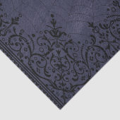 Papier Mousseline Spider Witch | Dusty violet Spiderweb fleurit (Détail)