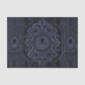 Papier Mousseline Spider Witch | Dusty violet Spiderweb fleurit (Recto)