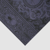 Papier Mousseline Spider Witch | Dusty violet Spiderweb fleurit (Détail)