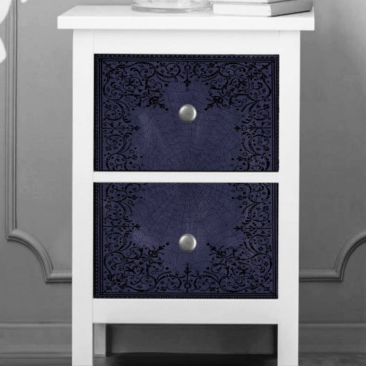 Papier Mousseline Spider Witch | Dusty violet Spiderweb fleurit